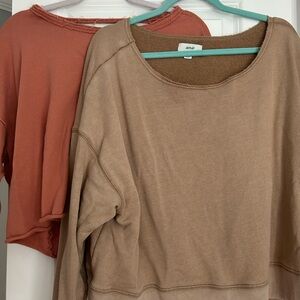 AERIE off the shoulder sweaters *BUNDLE* 🥂